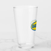 Gelbes Logo für Kegelradfahren Glas (Rechts)