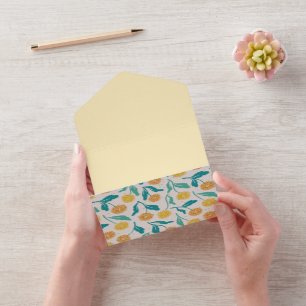 Gelbes Löwenzahn-Blumenmuster - Naturinspiriert  All In One Einladung