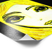 Gelbes Mädchen 6x6 Foto (Ecke)