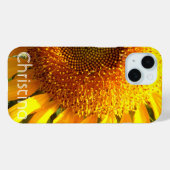 Gelbes Mammut-Sonnenblumen-Foto Case-Mate iPhone Hülle (Rückseite (Horizontal))