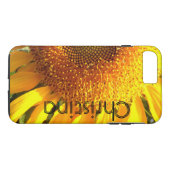 Gelbes Mammut-Sonnenblumen-Foto Case-Mate iPhone Hülle (Rückseite (Horizontal))