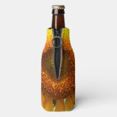 Gelbes Mammut-Sonnenblumen-Foto Flaschenkühler (Flasche Rückseite)