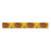 Gelbes Mammut-Sonnenblumen-Foto Ripsband (Vorderseite)