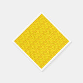 Gelbes Marigold Floral Nahtloses Muster Serviette (Ecke)