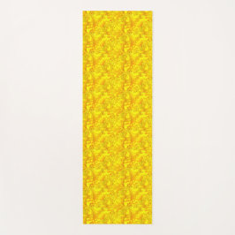 Gelbes Marigold Floral Nahtloses Muster Yogamatte