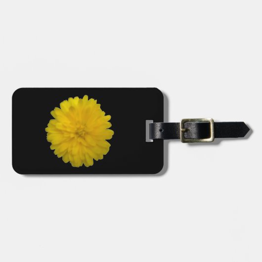 Gelbes Marigold - Tag Gepäckanhänger (Vorderseite horizontal)