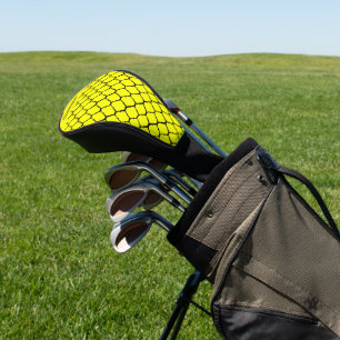 Gelbes marokkanisches Musterdesign Golf Headcover