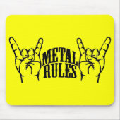 Gelbes Metall ordnet Mausunterlage an Mousepad (Vorne)