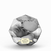 Gelbes Minimalistisches Foto Muttertag (Vorderseite)