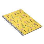 Gelbes, Minimalistisches Muster Notizblock (Rechte Seite)