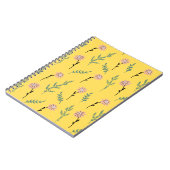 Gelbes, Minimalistisches Muster Notizblock (Linke Seite)