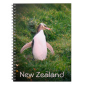 Gelbes Mit Augen Pinguin-Notebook mit Gefährdung Notizblock (Vorderseite)