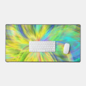 Gelbes modernes ästhetisches Muster Schreibtischunterlage (Tastatur & Maus)