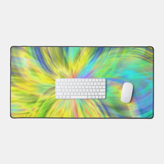 Gelbes modernes ästhetisches Muster Schreibtischunterlage (Tastatur & Maus)