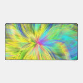 Gelbes modernes ästhetisches Muster Schreibtischunterlage (Vorderseite)