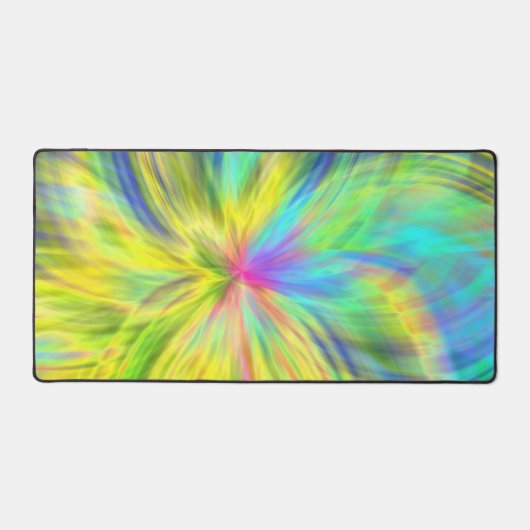 Gelbes modernes ästhetisches Muster Schreibtischunterlage (Vorderseite)