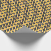 Gelbes modernes Schmuckpapier Geschenkpapier (Ecke)