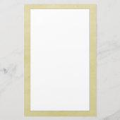 Gelbes Monogramm-Krängungsrädchen Briefpapier (Rückseite)
