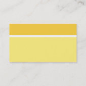 gelbes Monogramm Visitenkarte (Rückseite)