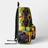 Gelbes Monster Bedruckter Rucksack (Links)
