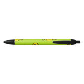 Gelbes Monster in Grün Kugelschreiber (Rückseite)