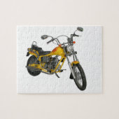 Gelbes Motorrad Puzzle (Horizontal)