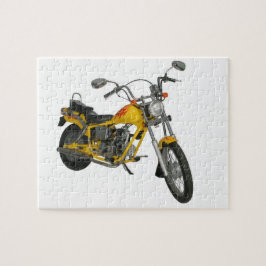 Gelbes Motorrad Puzzle