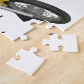Gelbes Motorrad Puzzle (Seite)