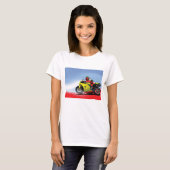 Gelbes Motorrad T - Shirt (Vorne ganz)