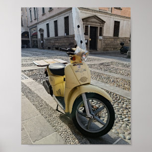 Gelbes Motorradposter! Poster