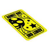 Gelbes Movie Ticket Flexible Magnet (Rechte Seite)