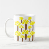 Gelbes Mushroom-Muster Kaffeetasse (Links)