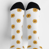 Gelbes Muster der Sonnenblume Socken (Oben)
