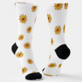Gelbes Muster der Sonnenblume Socken (Gewinkelt)