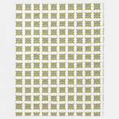 Gelbes Muster Fleecedecke (Vorderseite)