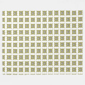 Gelbes Muster Fleecedecke (Vorderseite (Horizontal))