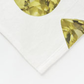 Gelbes Muster Fleecedecke (Ecke)