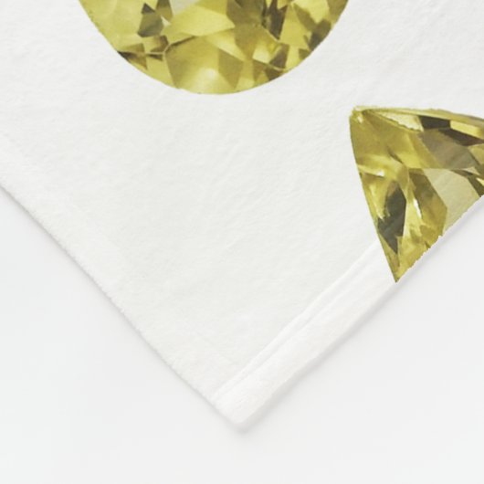 Gelbes Muster Fleecedecke (Ecke)