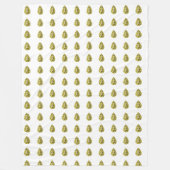 Gelbes Muster Fleecedecke (Vorderseite)