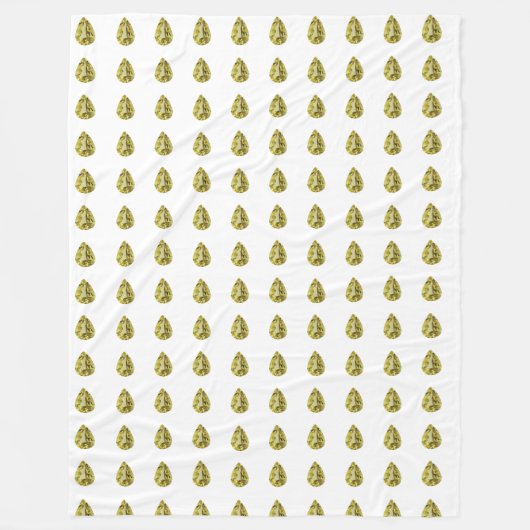 Gelbes Muster Fleecedecke (Vorderseite)