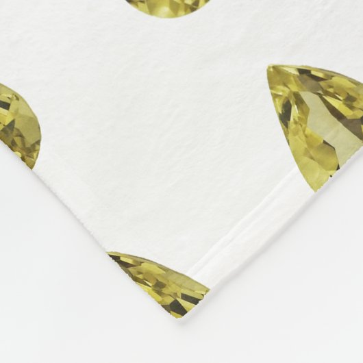 Gelbes Muster Fleecedecke (Ecke)