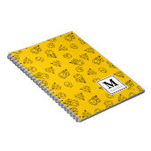 Gelbes Muster | Füge Deinen Namen hinzu Notizblock (Rechte Seite)