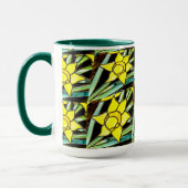 Gelbes Muster für wertvolle Blume Tasse (Links)