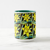 Gelbes Muster für wertvolle Blume Tasse (Zentrum)