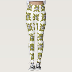 Gelbes Muster Leggings