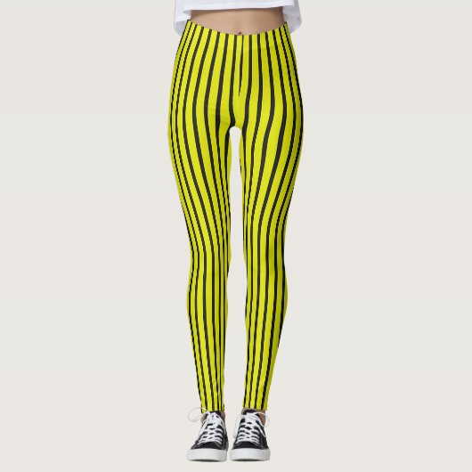 Gelbes Muster Leggings (Vorderseite)