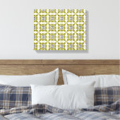 Gelbes Muster Leinwanddruck (Insitu (Schlafzimmer))