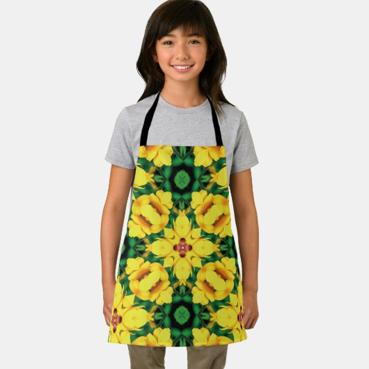 Gelbes Muster Schürze (Insitu)