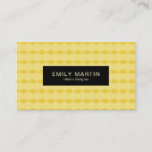 Gelbes Muster Visitenkarte (Vorderseite)