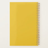 Gelbes Muster Zitronengrün Planer (Rückseite)